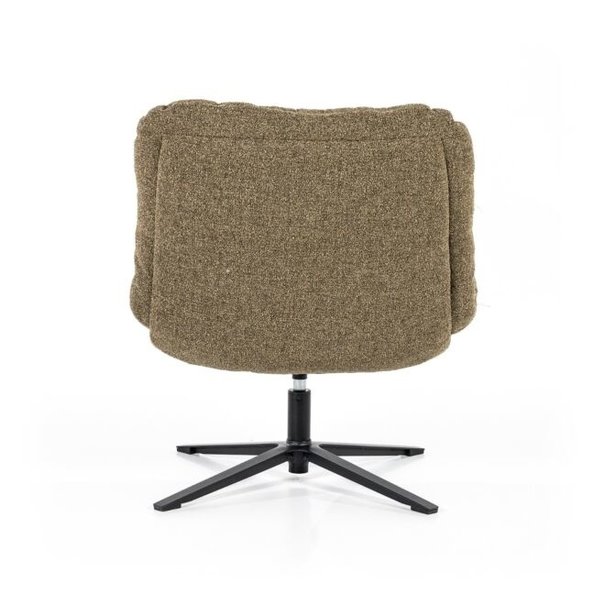 Eleonora Moderne – Fauteuil - Groen  - Bouclé - Draaibaar - Danica