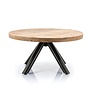 Landelijke - Salontafel - Mangohout - Ø70cm - Spinpoot - Otto