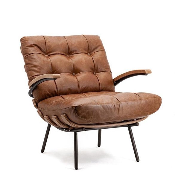 Eleonora Klassieke – Fauteuil - Cognac - Leder - Bastiaan