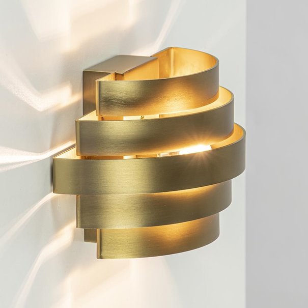Highlight Moderne - Design - Wandlamp - Messing - 20 cm - Scudo