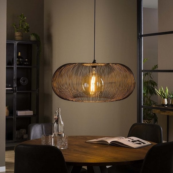 BelaLuz Industriële hanglamp Vince Ø70 cm brons