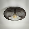 BelaLuz Industriële plafondlamp Vince Ø43 cm brons