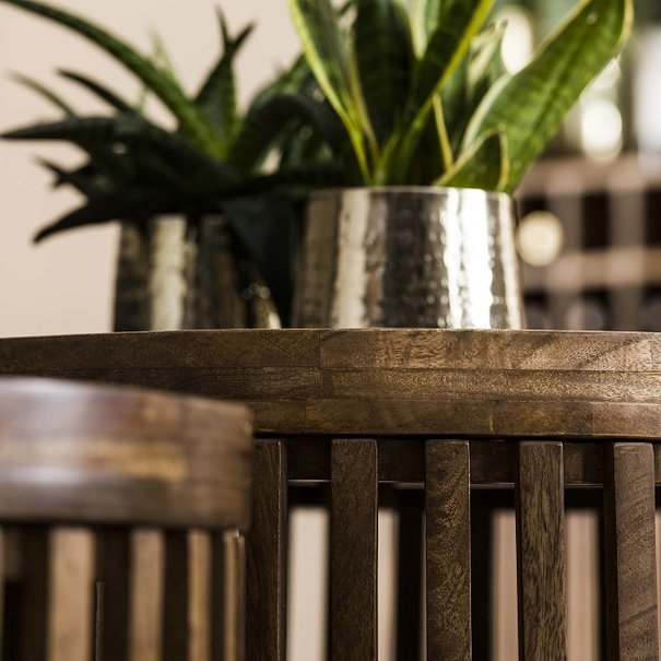 BelaLuz Landelijk salontafel Ubud 2 set massief mangohout