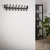 BelaLuz Moderne garderobe Hook 2x8 Donkergrijs mat