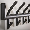 BelaLuz Moderne garderobe Hook 2x8 Donkergrijs mat