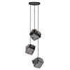 BelaLuz Moderne hanglamp Ice Cube chrome 3-lichts