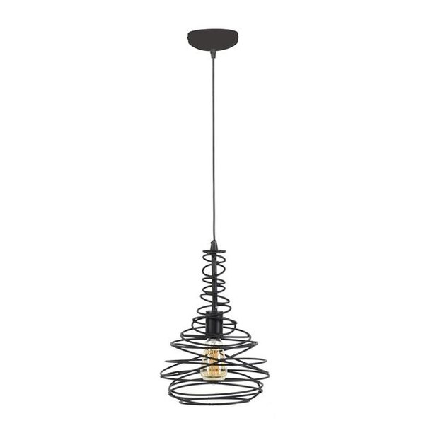 BelaLuz Industriële hanglamp Hunter 1-lichts zwart
