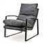 Eleonora Moderne - Fauteuil - antraciet vintage leer - Lex