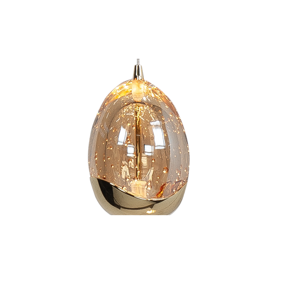 Highlight Moderne hanglamp Golden Egg 5-lichts goud