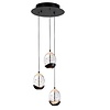 Highlight Moderne hanglamp Clear Egg 3-lichts getrapt
