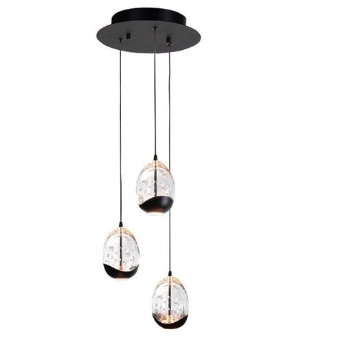 Moderne hanglamp Clear Egg 3-lichts getrapt