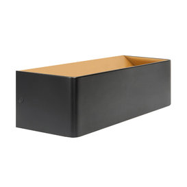 Wandlamp Stretto Large zwart goud