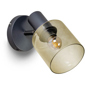 Wandlamp Sledge glass 1-lichts groen Ø12 cm