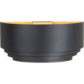 Wandlamp Elena 1-lichts zwart goud