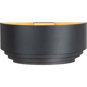 Highlight Moderne wandlamp Elena 1-lichts zwart goud