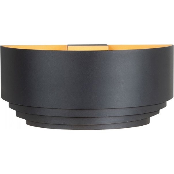 Highlight Moderne wandlamp Elena 1-lichts zwart goud