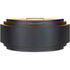 Wandlamp Sofia 1-lichts zwart goud