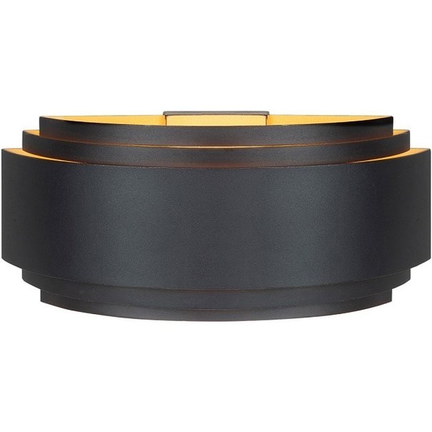 Highlight Moderne wandlamp Sofia 1-lichts zwart goud