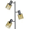 ETH Moderne vloerlamp Sledge 3-lichts met groen glas