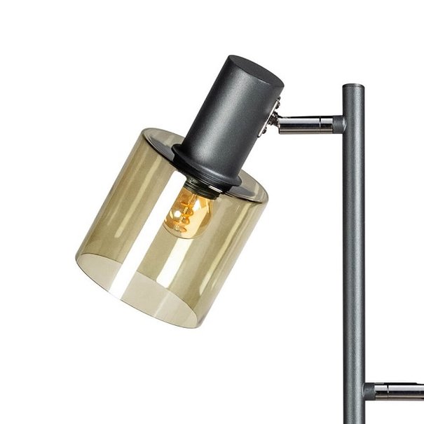 ETH Moderne vloerlamp Sledge 3-lichts met groen glas