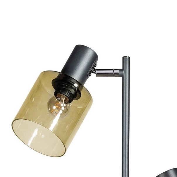 ETH Moderne vloerlamp Sledge 2-lichts met groen glas