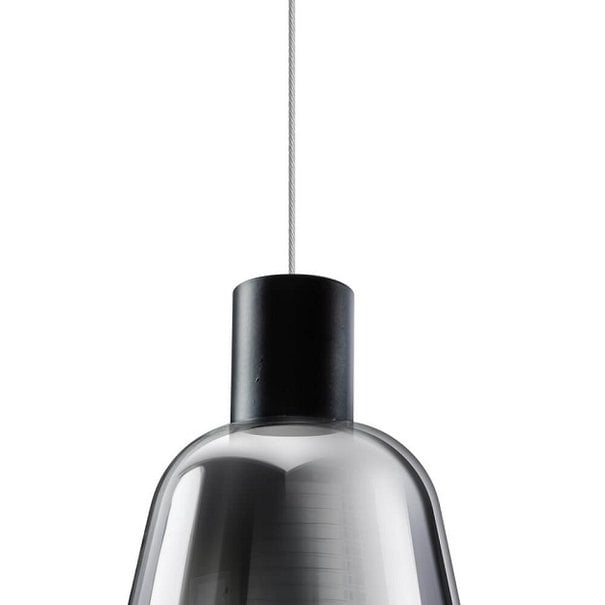 ETH Moderne hanglamp Gary 6-lichts met smoke glas