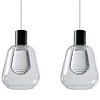 ETH Moderne Design hanglamp gary 6-lichts met helder glas