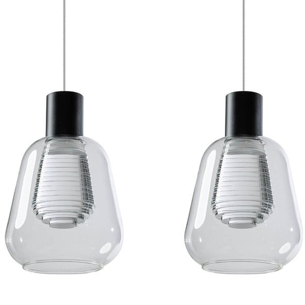 ETH Moderne Design hanglamp gary 6-lichts met helder glas