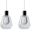 ETH Modern hanglamp Gary 5-lichts 100 cm met helder glas