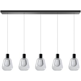 Hanglamp Gary 5-lichts 100 cm helder