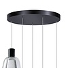 ETH Modern hanglamp Gary 5-lichts getrapt met helder glas