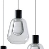 ETH Modern hanglamp Gary 3-lichts getrapt met helder glas