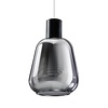 ETH Modern hanglamp Gary 1-lichts Ø13 cm met smoke glas