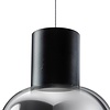 ETH Modern hanglamp Gary 1-lichts Ø13 cm met smoke glas