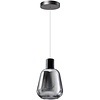 ETH Modern hanglamp Gary 1-lichts Ø13 cm met smoke glas