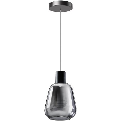 Modern hanglamp Gary 1-lichts Ø13 cm met smoke glas