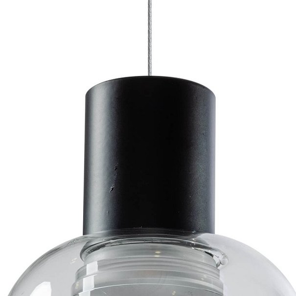 ETH Modern hanglamp Gary 1-lichts Ø13 cm met helder glas