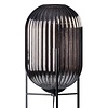 ETH Industrieel vloerlamp Glamm 1-lichts 136 cm zwart met smoke glas