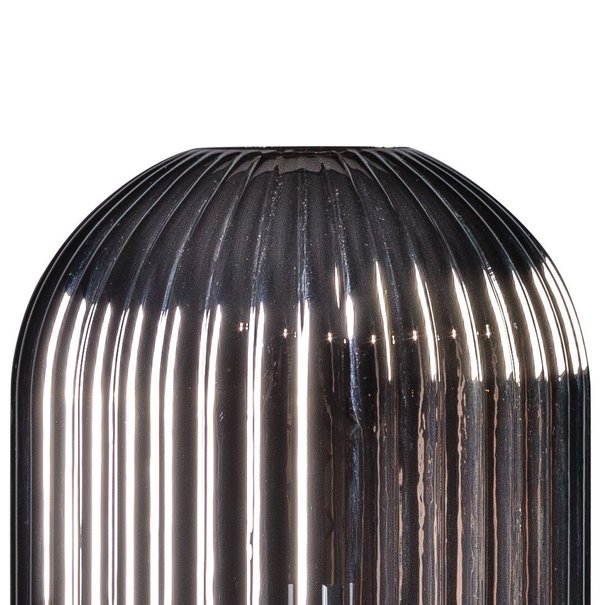 ETH Industrieel vloerlamp Glamm 1-lichts 136 cm zwart met smoke glas