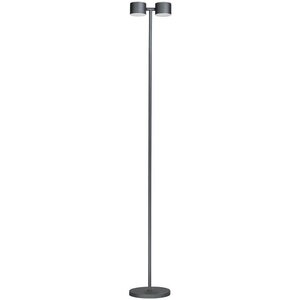 ETH Moderne vloerlamp Prince 2-lichts Ø25 cm zwart