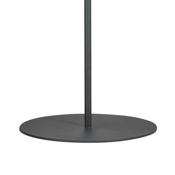 ETH Design vloerlamp Davina 2-lichts zwart met smoke glas