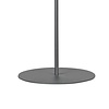 ETH Moderne vloerlamp Sledge glass 2-lichts zwart met smoke glas