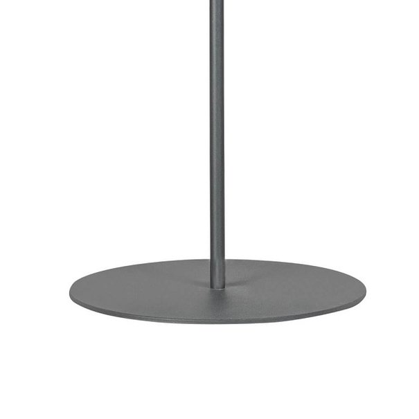 ETH Moderne vloerlamp Sledge glass 2-lichts zwart met smoke glas
