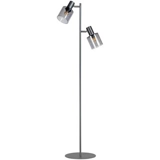Vloerlamp Sledge Glass 2-lichts Smoke