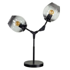 Tafellamp Lime 2-lichts Smoke glas