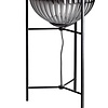 ETH Industrieel tafellamp Glamm 1-lichts Ø30 cm zwart met smoke glas