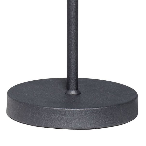 ETH Industrieel tafellamp Sledge 1-lichts Ø11,5 cm zwart met smoke glas
