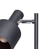 ETH Industrieel tafellamp Sledge 1-lichts Ø11,5 cm zwart met smoke glas