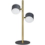 Modern - Tafellamp - 2 lichts - Zwart & Goud - Prince