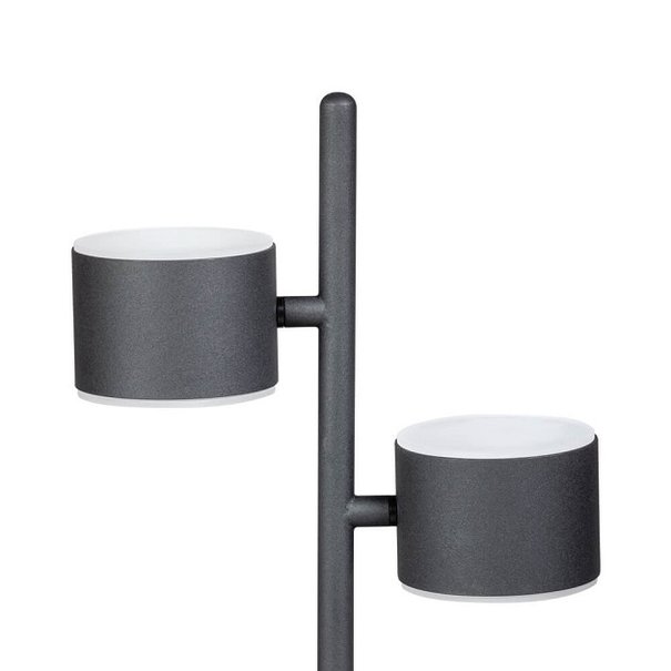 ETH Modern tafellamp Prince 2-lichts zwart